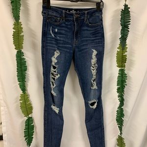 Hollister ripped jeans